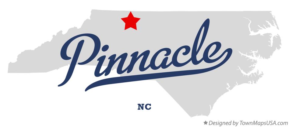 Map of Pinnacle North Carolina NC