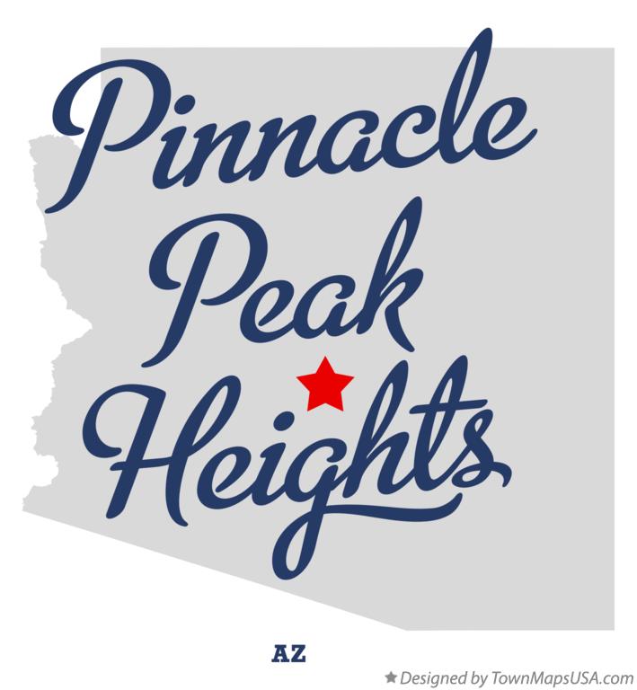 Map of Pinnacle Peak Heights Arizona AZ