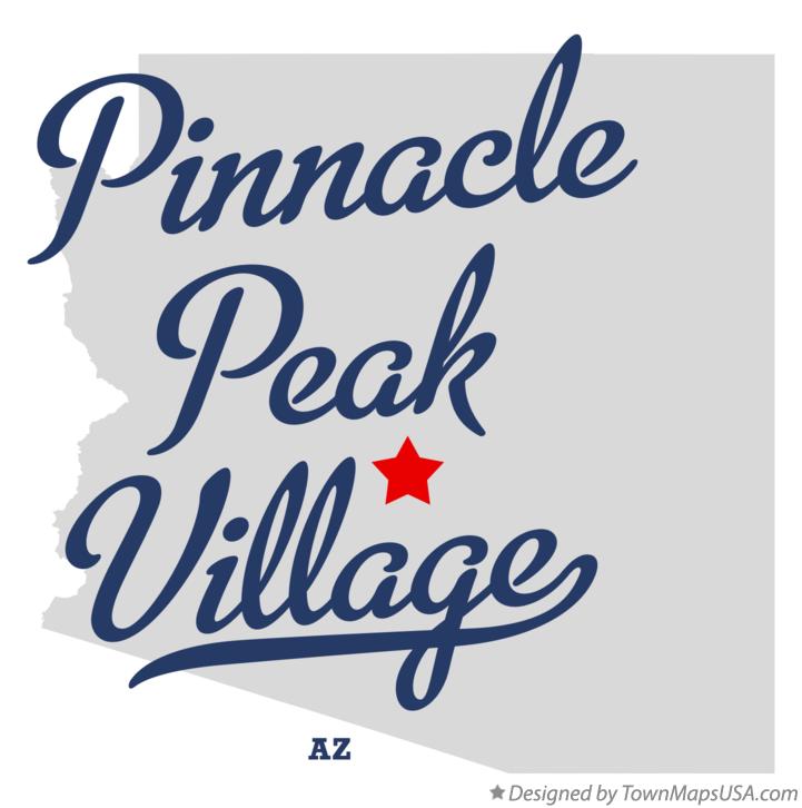Map of Pinnacle Peak Village Arizona AZ