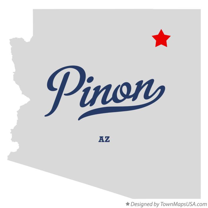 Map of Pinon Arizona AZ