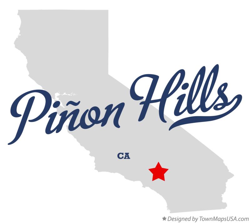 Map of Piñon Hills California CA