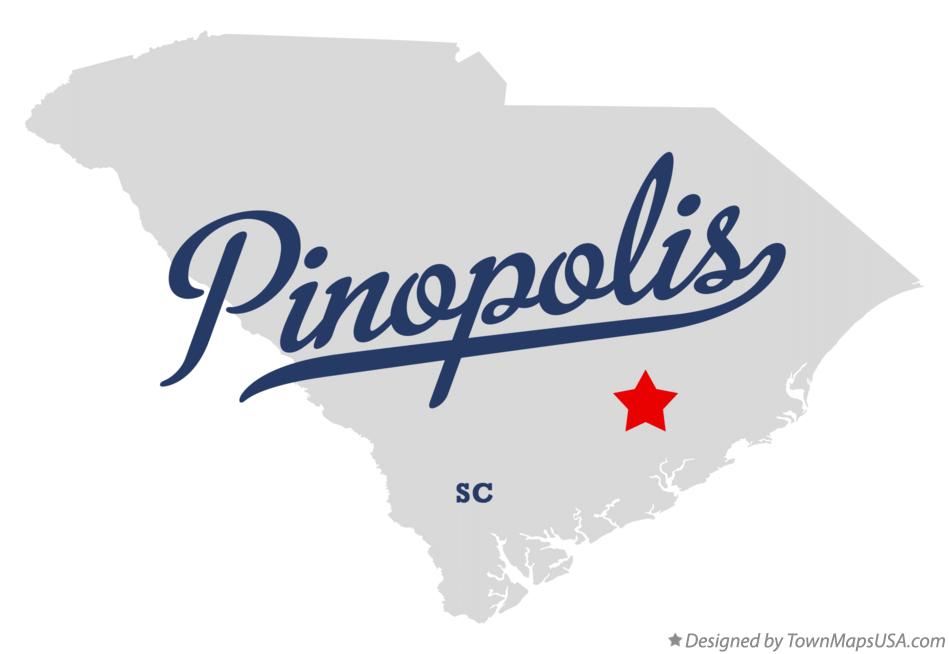 Map of Pinopolis South Carolina SC