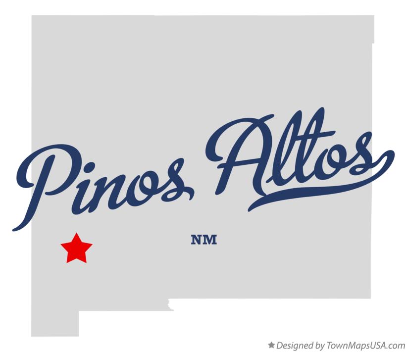 Map of Pinos Altos New Mexico NM