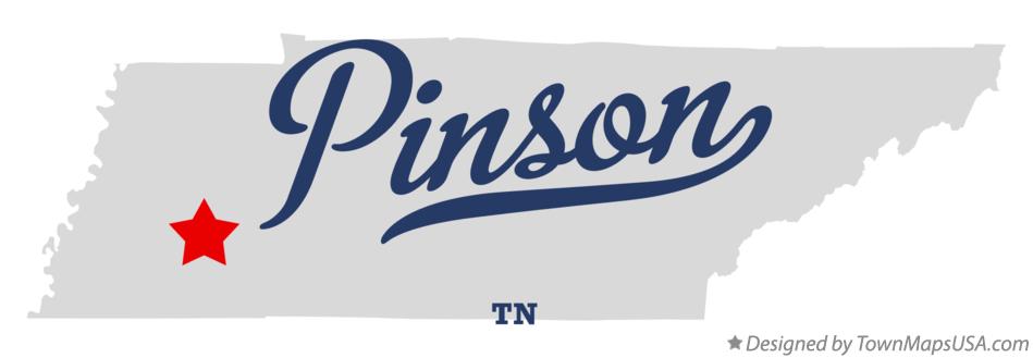 Map of Pinson Tennessee TN