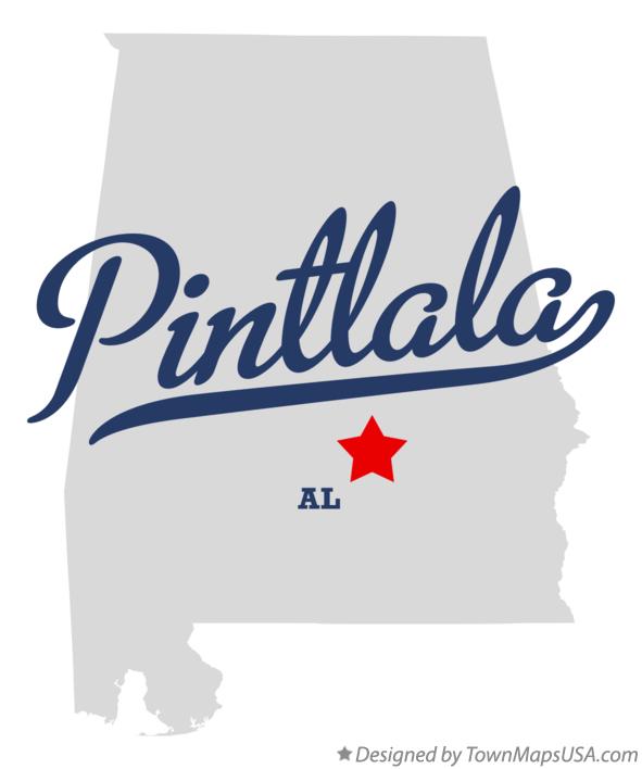Map of Pintlala Alabama AL