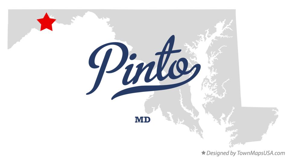 Map of Pinto Maryland MD