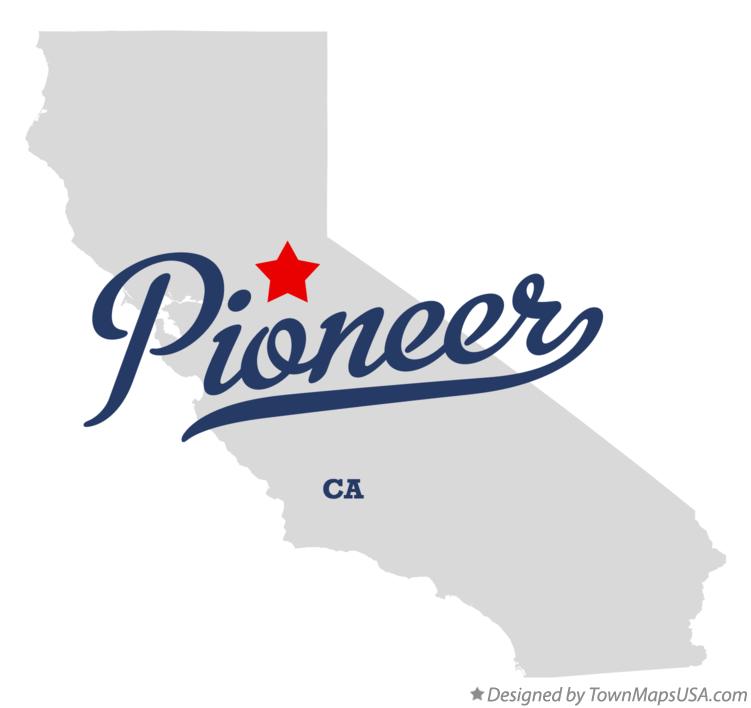 Map of Pioneer California CA