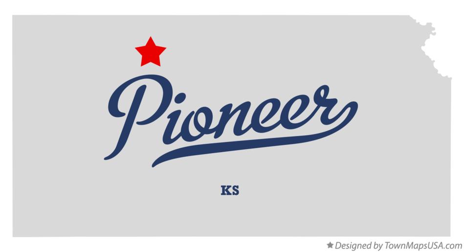 Map of Pioneer Kansas KS