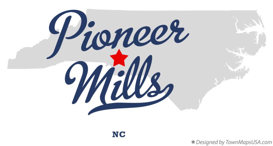 Map of Pioneer Mills North Carolina NC