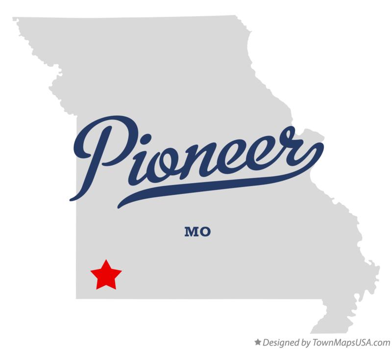 Map of Pioneer Missouri MO