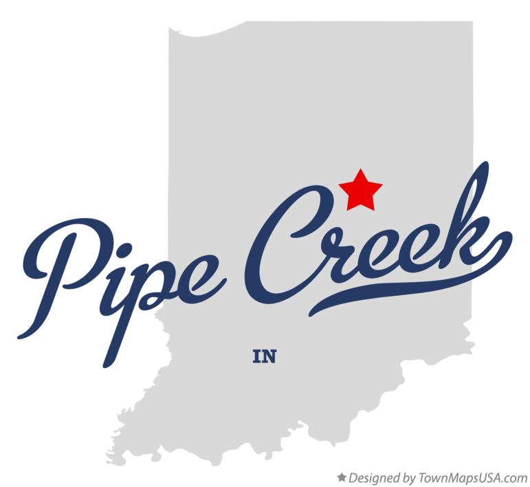 Map of Pipe Creek Indiana IN