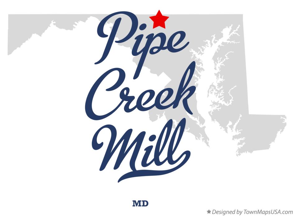 Map of Pipe Creek Mill Maryland MD