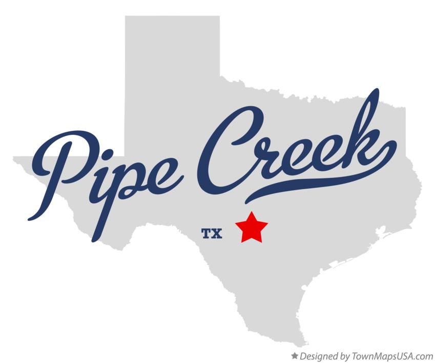 Map of Pipe Creek Texas TX