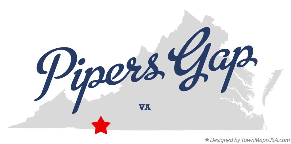 Map of Pipers Gap Virginia VA
