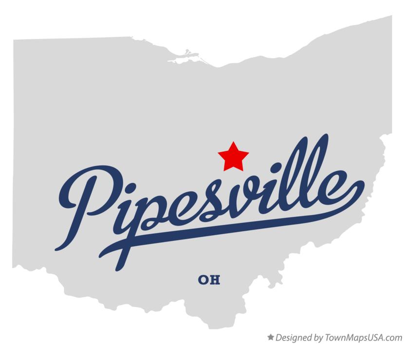 Map of Pipesville Ohio OH