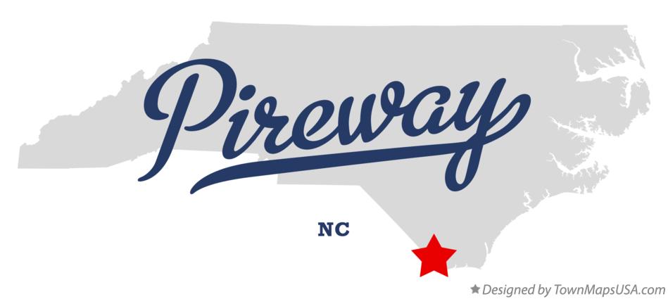Map of Pireway North Carolina NC