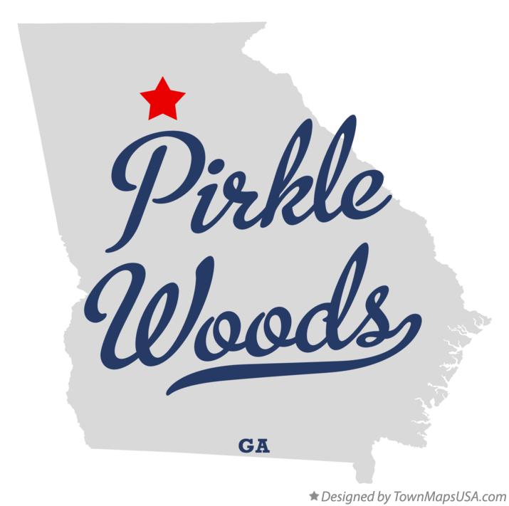 Map of Pirkle Woods Georgia GA