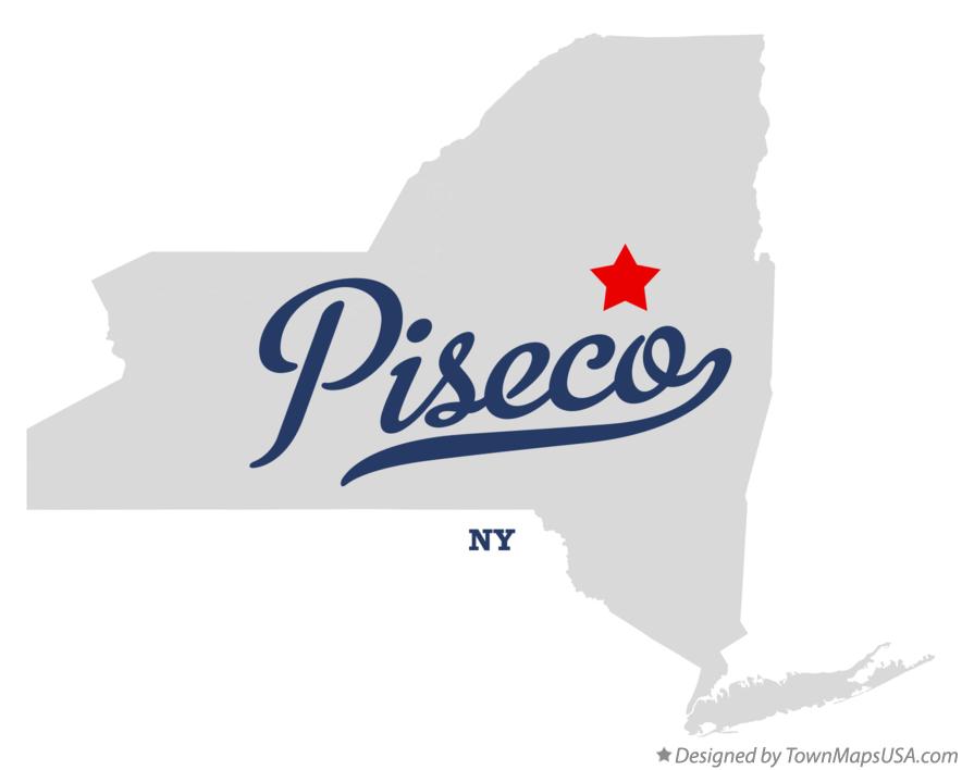 Piseco New York NY T-Shirt MAP
