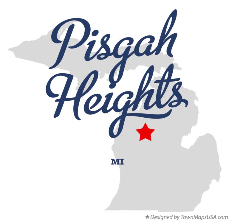 Map of Pisgah Heights Michigan MI