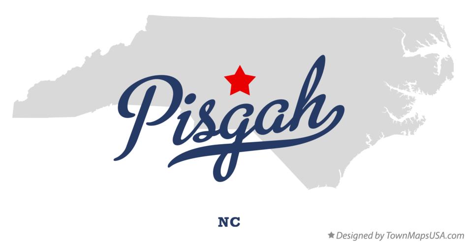 Map of Pisgah North Carolina NC