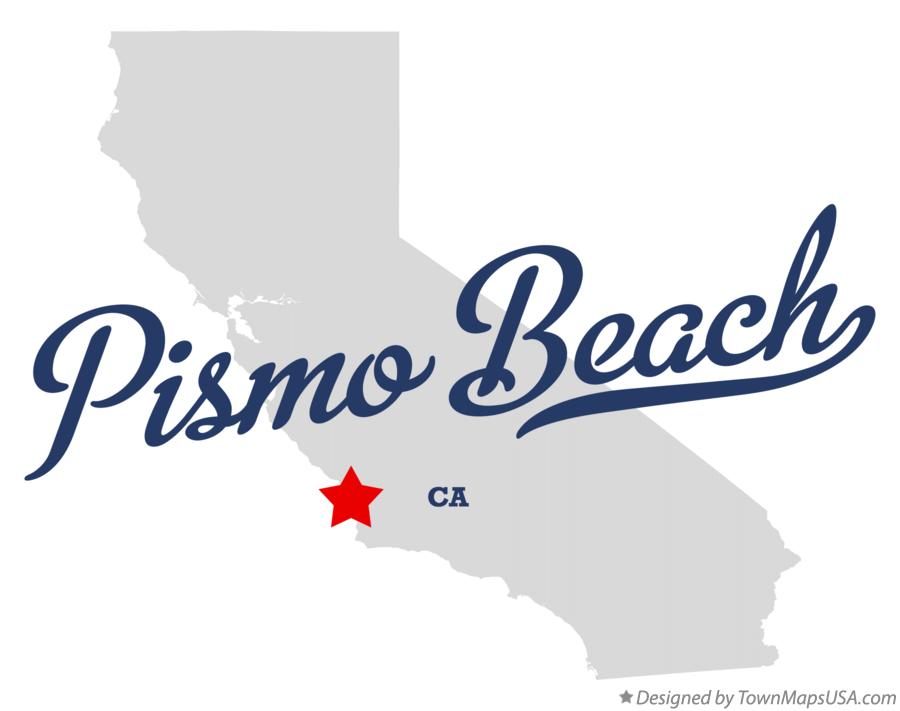 Map of Pismo Beach California CA