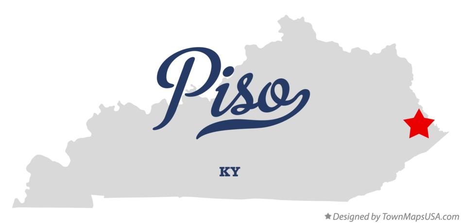 Map of Piso Kentucky KY