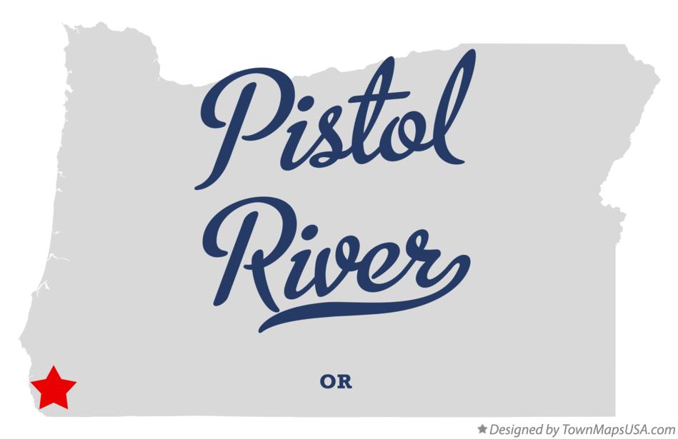 Map of Pistol River Oregon OR