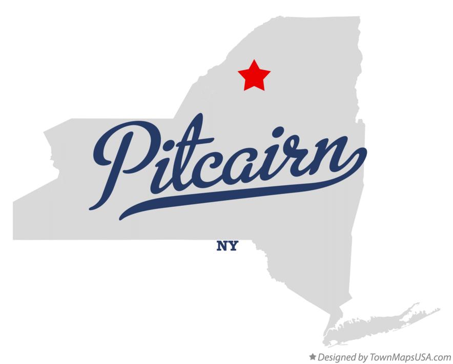 Map of Pitcairn New York NY