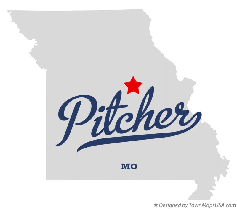 Map of Pitcher Missouri MO