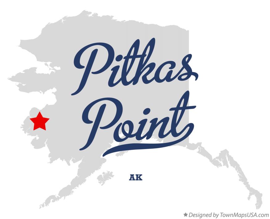 Map of Pitkas Point Alaska AK