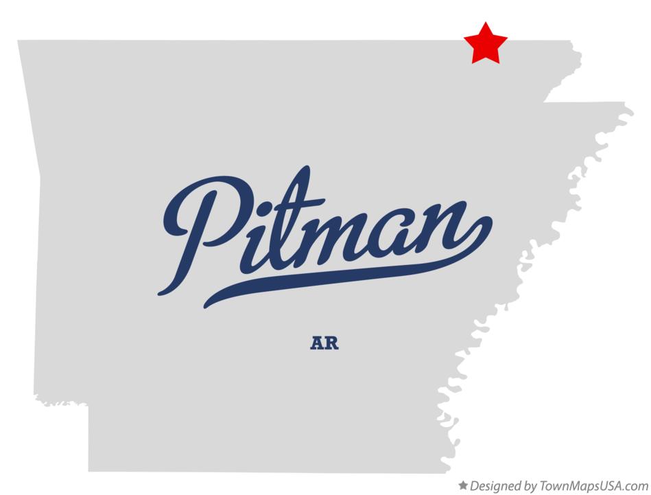 Map of Pitman Arkansas AR