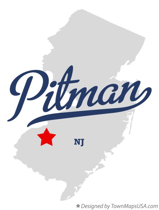 Map of Pitman New Jersey NJ