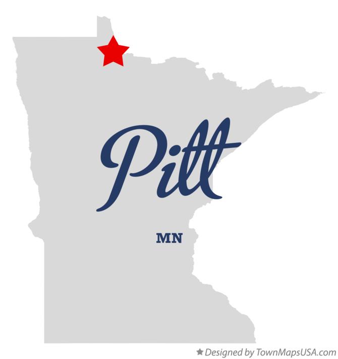 Map of Pitt Minnesota MN
