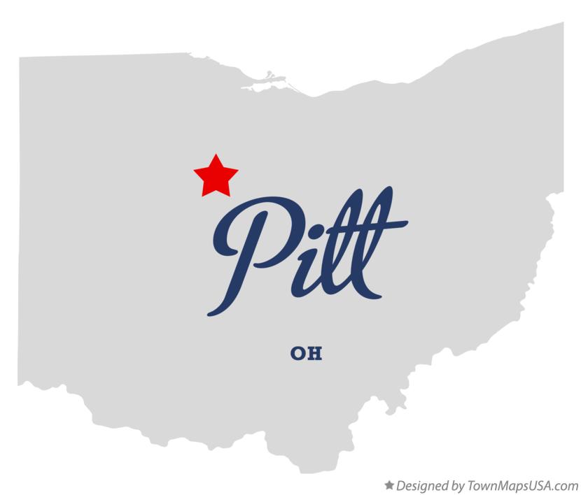 Map of Pitt Ohio OH