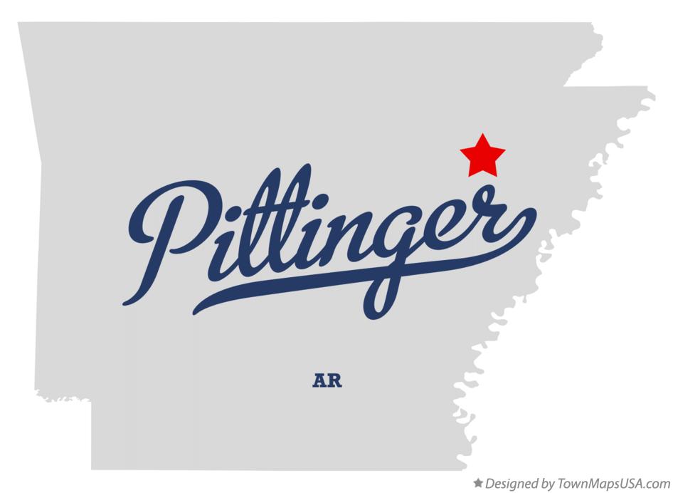 Map of Pittinger Arkansas AR