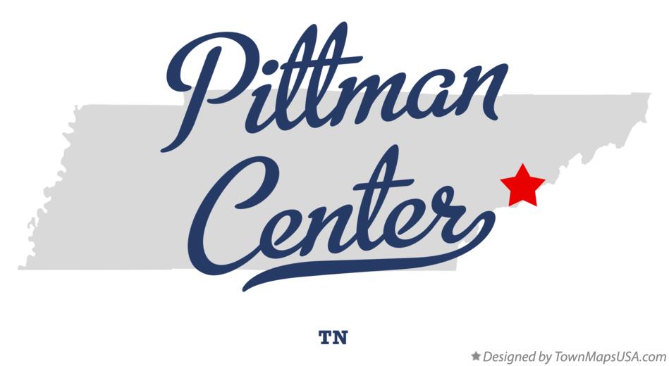 Map of Pittman Center Tennessee TN