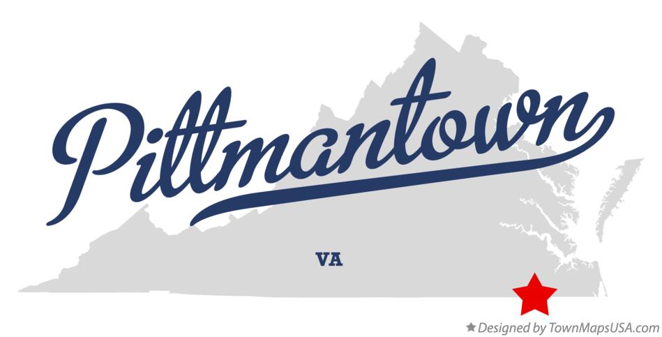 Map of Pittmantown Virginia VA