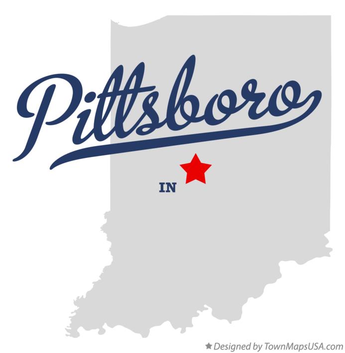 Map of Pittsboro Indiana IN