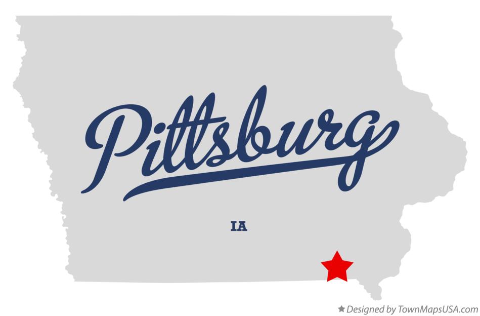 Map of Pittsburg Iowa IA