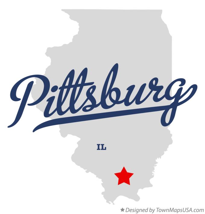 Map of Pittsburg Illinois IL