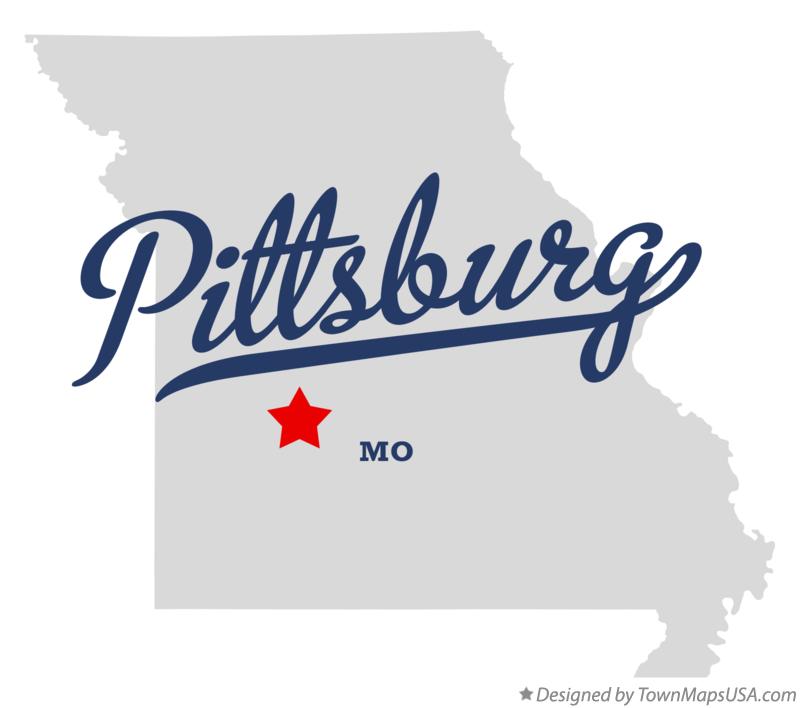 Map of Pittsburg Missouri MO