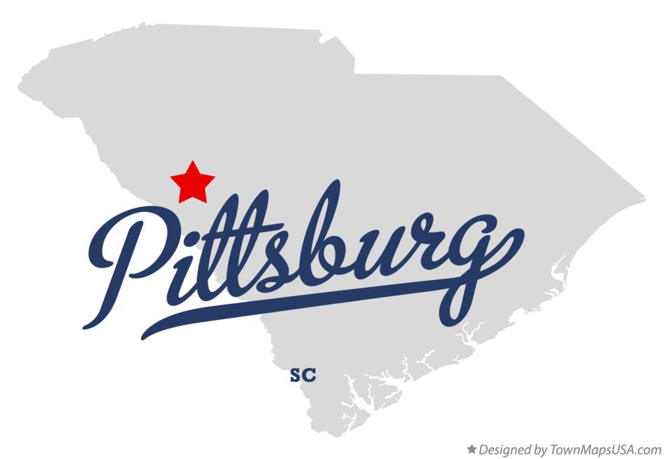 Map of Pittsburg South Carolina SC