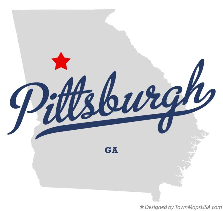Map of Pittsburgh Georgia GA