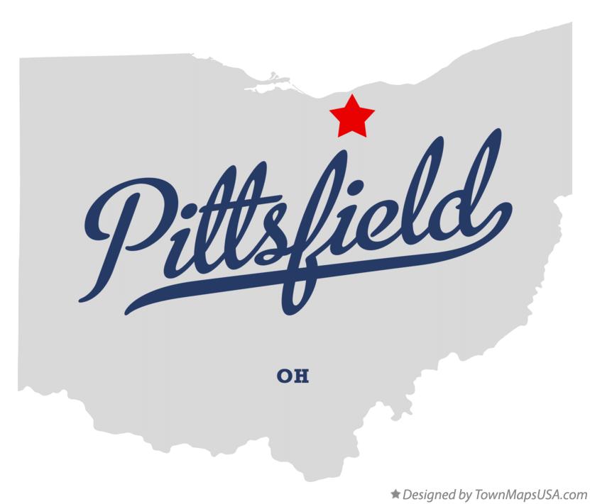 Map of Pittsfield Ohio OH