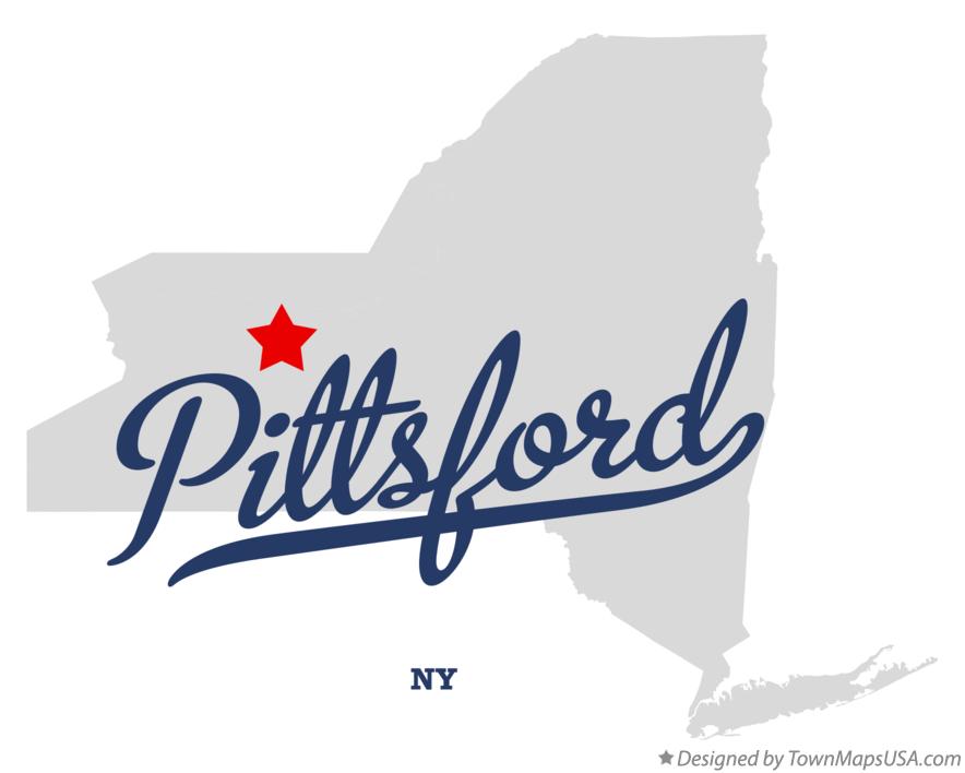 Map of Pittsford New York NY