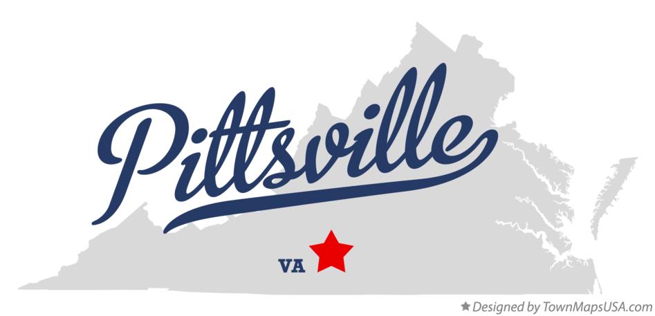 Map of Pittsville Virginia VA