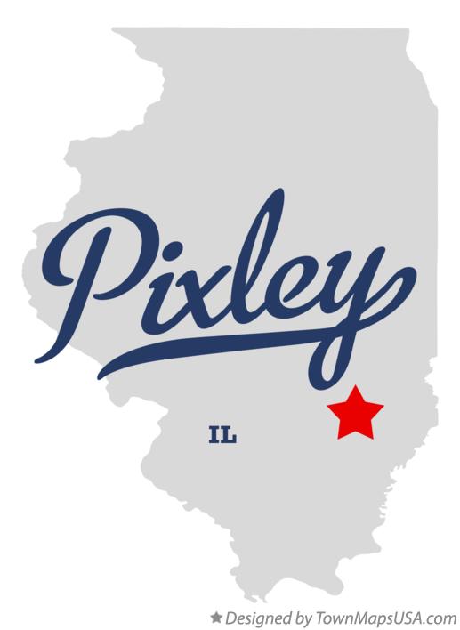 Map of Pixley Illinois IL