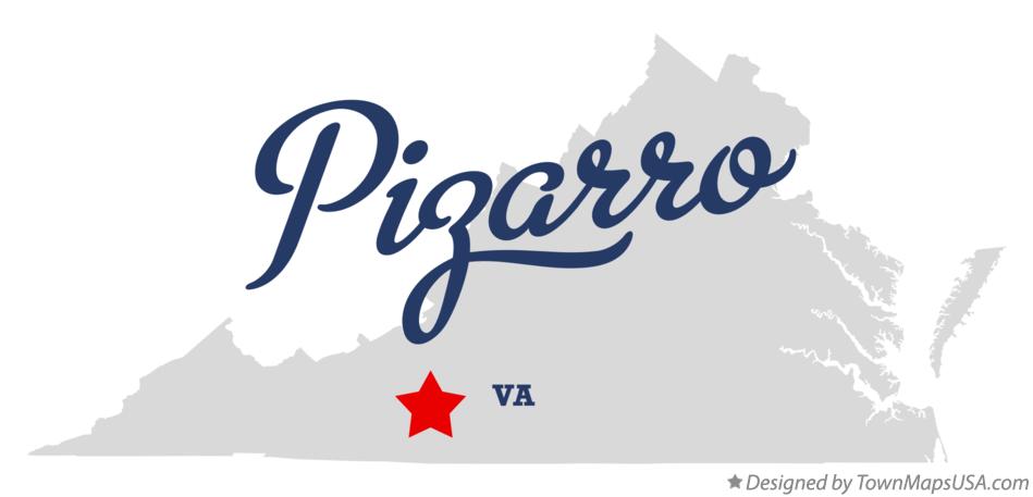 Map of Pizarro Virginia VA