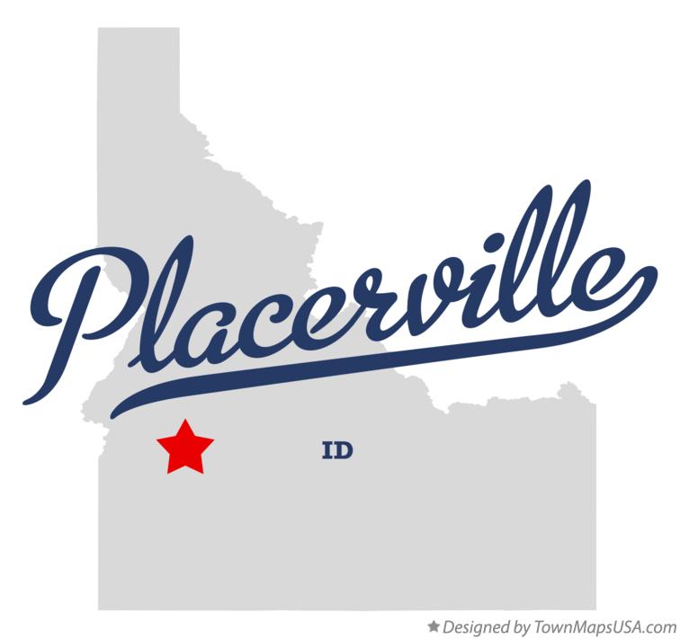 Map of Placerville Idaho ID