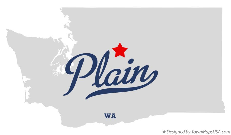 Map of Plain Washington WA